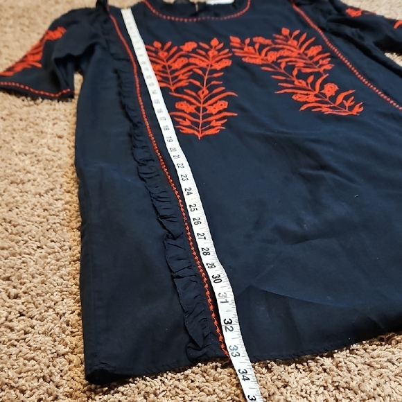 Zara Trafaluc Collection Cotton Embroidered Dress - Picture 9 of 13